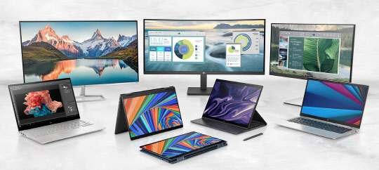 노트북업계가 CES에서 신제품 노트북을 대거 공개했다. <HP 제공>